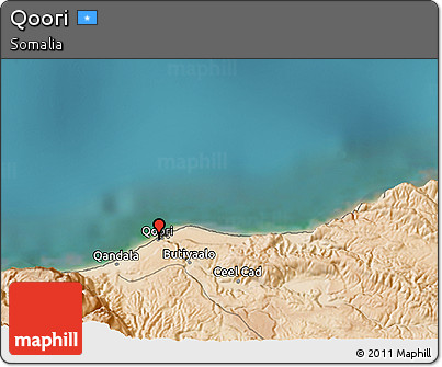 Satellite 3D Map of Qoori
