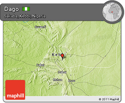 Physical 3D Map of Dago