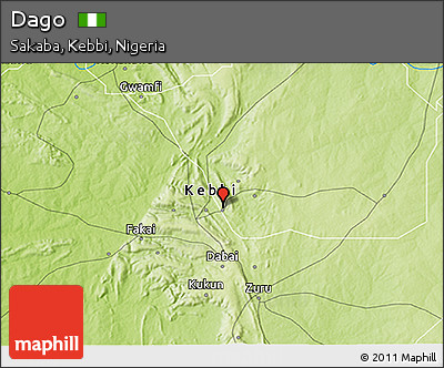Physical 3D Map of Dago