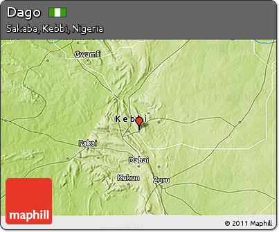 Physical 3D Map of Dago