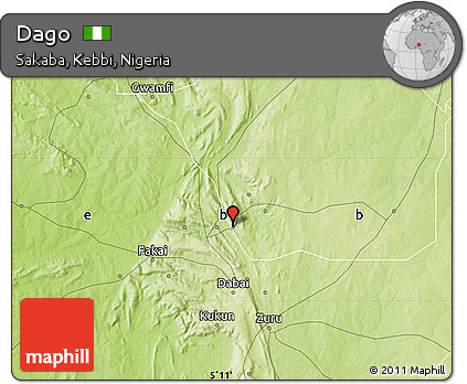Physical Map of Dago