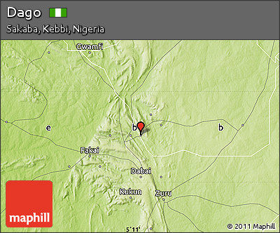 Physical Map of Dago