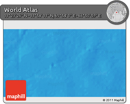 Physical 3D Map of the Area around 11° 40' 49" N, 66° 22' 30" E