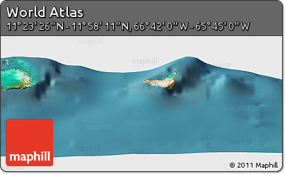 Satellite Panoramic Map of the Area around 11° 40' 49" N, 66° 13' 29" W