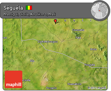 Satellite Map of Séguéla