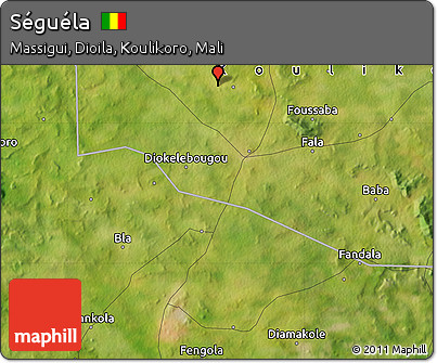 Satellite Map of Séguéla