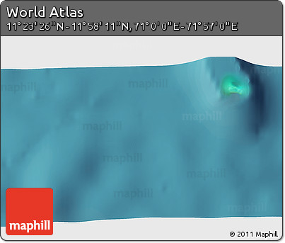 Satellite 3D Map of the Area around 11° 40' 49" N, 71° 28' 29" E