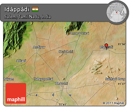 Satellite Map of Idāppādi