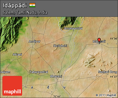 Satellite Map of Idāppādi