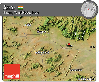Satellite Map of Āttūr