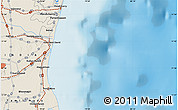 Shaded Relief Map of the area around 11° 40' 49" N, 79° 58' 29" E