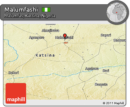 Physical Panoramic Map of Malumfashi