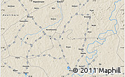 Shaded Relief Map of the area around 11° 40' 49" N, 7° 34' 30" W