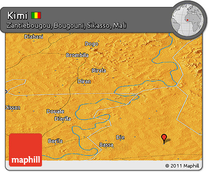Political Panoramic Map of Kimi