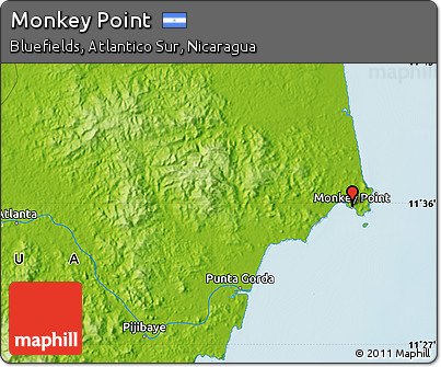 Physical Map of Monkey Point