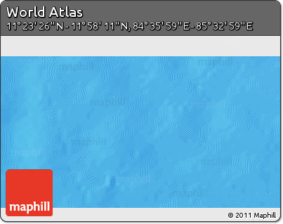 Physical 3D Map of the Area around 11° 40' 49" N, 85° 4' 29" E