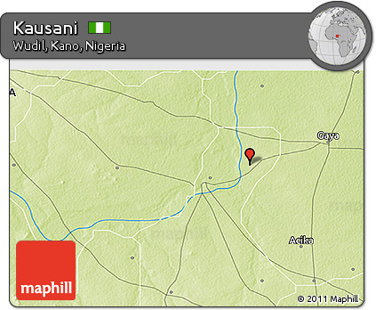 Physical 3D Map of Kausani