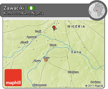 Physical 3D Map of Zawaciki