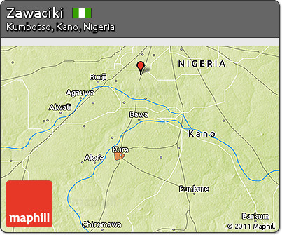 Physical 3D Map of Zawaciki