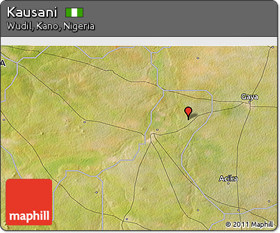 Satellite 3D Map of Kausani