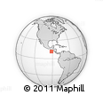 Outline Map of the Area around 11° 40' 49" N, 91° 43' 29" W, rectangular outline