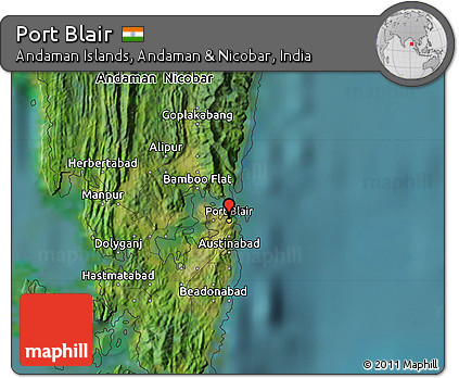 Satellite Map of Port Blair