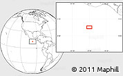 Blank Location Map of the area around 11° 40' 49" N, 97° 40' 30" W