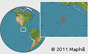 Satellite Location Map of the area around 11° 40' 49" N, 97° 40' 30" W