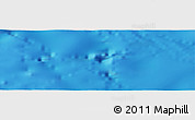 Shaded Relief Panoramic Map of the area around 11° 40' 49" N, 97° 40' 30" W