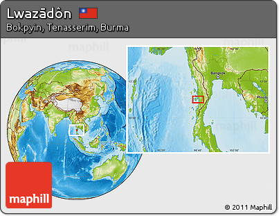 Physical Location Map of Lwazādôn