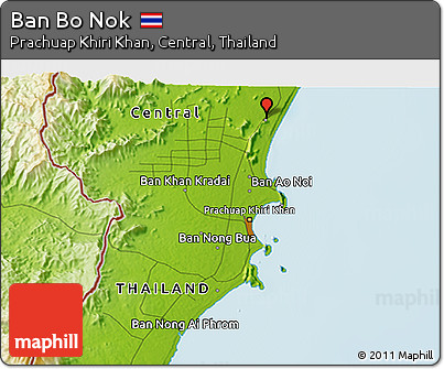 Physical 3D Map of Ban Bo Nok