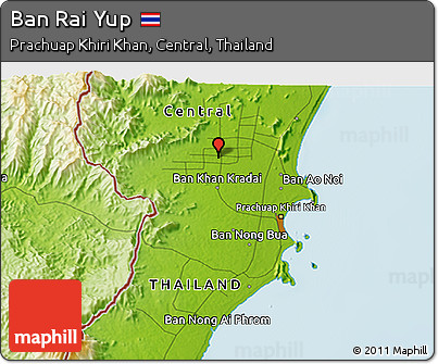 Physical 3D Map of Ban Rai Yup