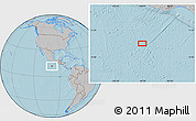 Gray Location Map of the area around 11° 40' 49" N, 99° 22' 30" W, hill shading