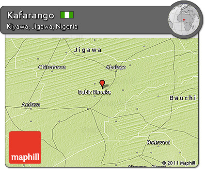 Physical 3D Map of Kafarango
