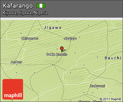 Physical 3D Map of Kafarango