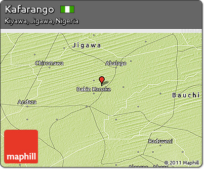 Physical 3D Map of Kafarango
