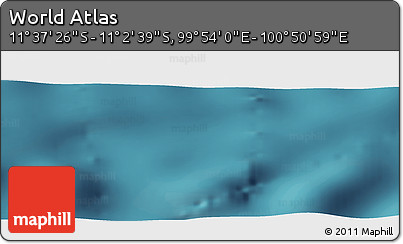 Satellite Panoramic Map of the Area around 11° 20' 3" S, 100° 22' 30" E