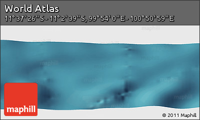 Satellite Panoramic Map of the Area around 11° 20' 3" S, 100° 22' 30" E