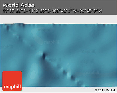 Satellite 3D Map of the Area around 11° 20' 3" S, 100° 13' 29" W