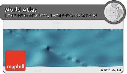 Satellite Panoramic Map of the Area around 11° 20' 3" S, 100° 13' 29" W