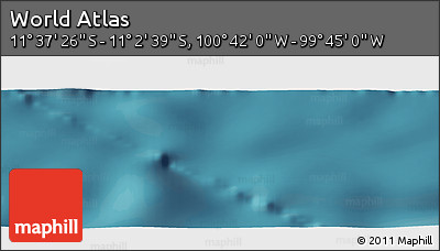 Satellite Panoramic Map of the Area around 11° 20' 3" S, 100° 13' 29" W
