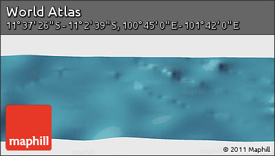 Satellite Panoramic Map of the Area around 11° 20' 3" S, 101° 13' 29" E