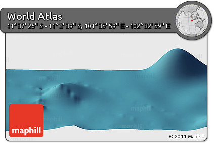 Satellite Panoramic Map of the Area around 11° 20' 3" S, 102° 4' 29" E