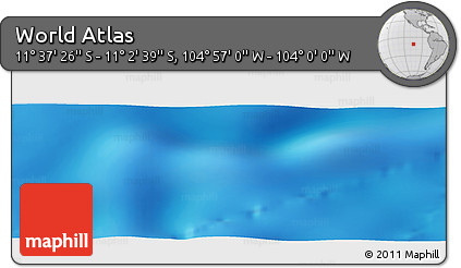 Physical Panoramic Map of the Area around 11° 20' 3" S, 104° 28' 29" W