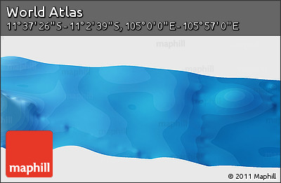Political Panoramic Map of the Area around 11° 20' 3" S, 105° 28' 29" E