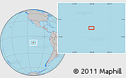 Gray Location Map of the area around 11° 20' 3" S, 109° 34' 29" W