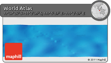 Physical Panoramic Map of the Area around 11° 20' 3" S, 110° 34' 29" E