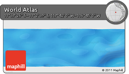 Political Panoramic Map of the Area around 11° 20' 3" S, 117° 13' 29" W