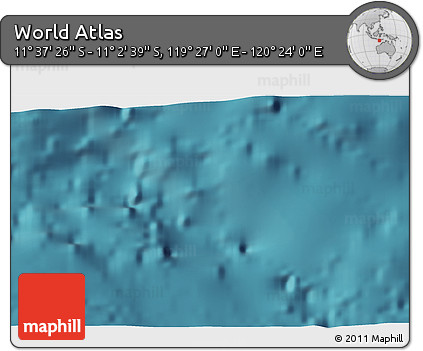 Satellite 3D Map of the Area around 11° 20' 3" S, 119° 55' 30" E
