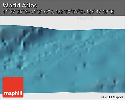 Satellite 3D Map of the Area around 11° 20' 3" S, 123° 19' 29" E